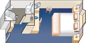 Croisière PCL Princess Star adaptée avec vue mer obstruée 