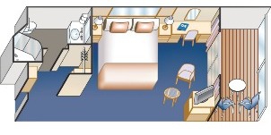 Croisière PCL Princess Star premium adaptée avec balcon