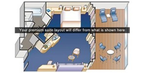Croisière PCL Princess Sun Suite Penthouse Plan