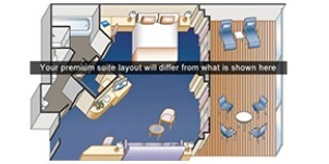 Croisière PCL Princess Sun Suite Penthouse Plan