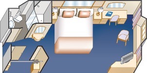 Croisière PCL Princess Sun Vue Mer Plan