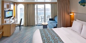 Croisiere RCI Royal Caribbean International Allure of the Seas Vue mer ultra spacieuse avec long balcon adapté