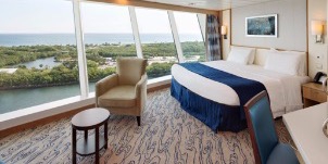 Croisière RCI Royal Caribbean Freedom of the Seas Spacieuse avec vue mer panoramique adaptée