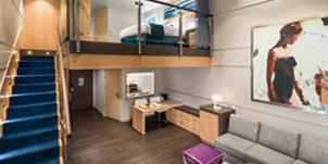 Croisière RCI Royal Caribbean Harmony of the Seas Suite Crown loft avec balcon