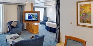 Croisière RCI Royal caribbean international Radiance of the seas Suite de l'armateur - 1 chambre