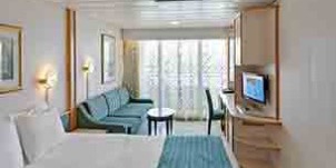 Croisière RCI Royal caribbean international Rhapsody of the seas Spacieuse vue mer avec balcon