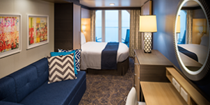 Croisière RCI Royal Caribbean Spectrum of the Seas Vue mer avec large balcon