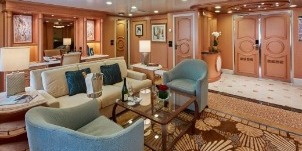 Cunard Cruise Line Croisière Queen Elizabeth Cabine grande suite