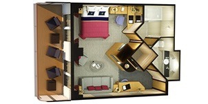 Cunard Cruise Line Croisière Queen Elizabeth Cabine penthouse