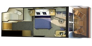 Cunard Cruise Line Croisière Queen Victoria cabine britannia avec balcon