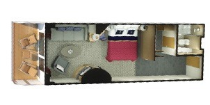 Cunard Cruise Line Croisière Queen Victoria cabine suite Princess