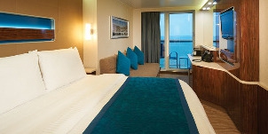 ncl norwegian cruise line breakaway milieu du navire avec balcon chambre à coucher