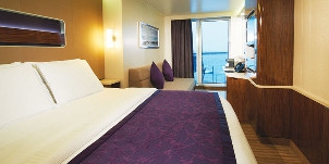 ncl norwegian cruise line breakaway mini-suite au milieu du navire avec balcon