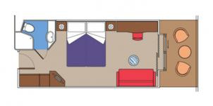 MSC Cruise line Magnifica balcon plan