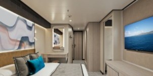 NCL Norwegian Luna Suite Avec Chambre Principale Grand Balcon Orienté Vers L'avant 