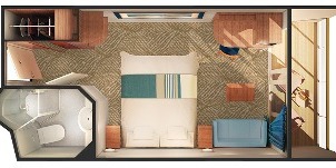 Ncl Norwegian Pride of America Cabine Balcon Familiale Plan