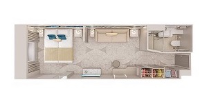 NCL Norwegian Prima Vue Mer Avec Grande Fenêtre Ronde Plan