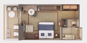 NCL Norwegian Viva Penthouse The Haven Avec Balcon Plan