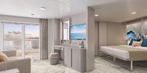 NCL Norwegian Viva Suite Orientée Vers L'arrière Avec Grand Balcon pour 4