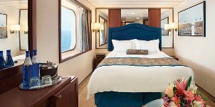 Oceania Cruise Line Croisière Nautica cabine vue mer obstruée