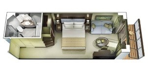 Oceania Cruise Line Croisière Riviera Véranda plan