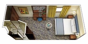 Oceania Cruise Line Croisière Sirena cabine vue mer obstruée